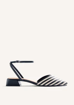 ZAPATOS TACÓN DESTALONADOS PIEL RAYAS CLAWSON