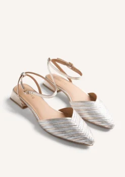 ZAPATOS TACÓN DESTALONADOS PIEL RAYAS CLAWSON