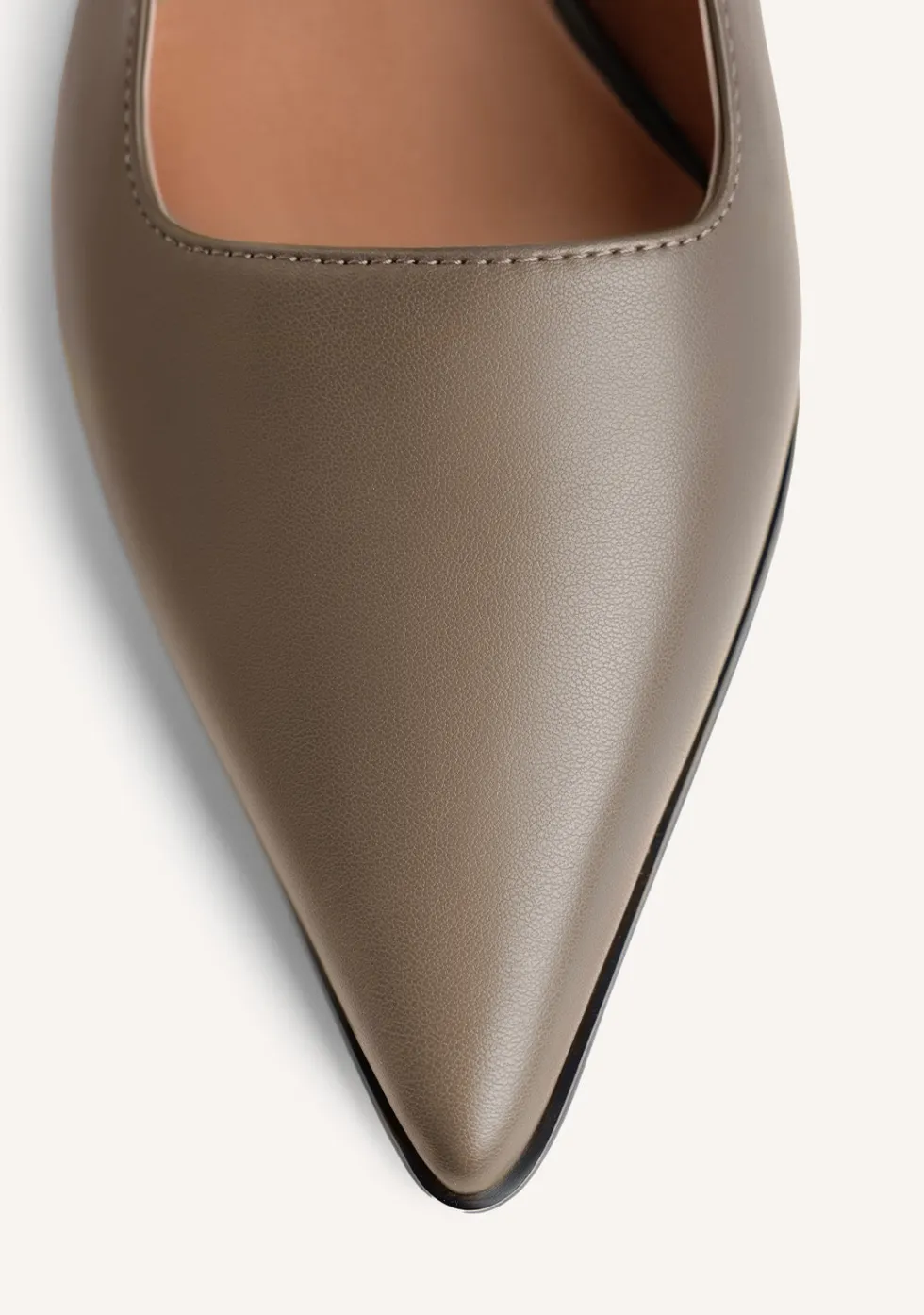 ZAPATOS TACÓN DESTALONADOS TAUPE