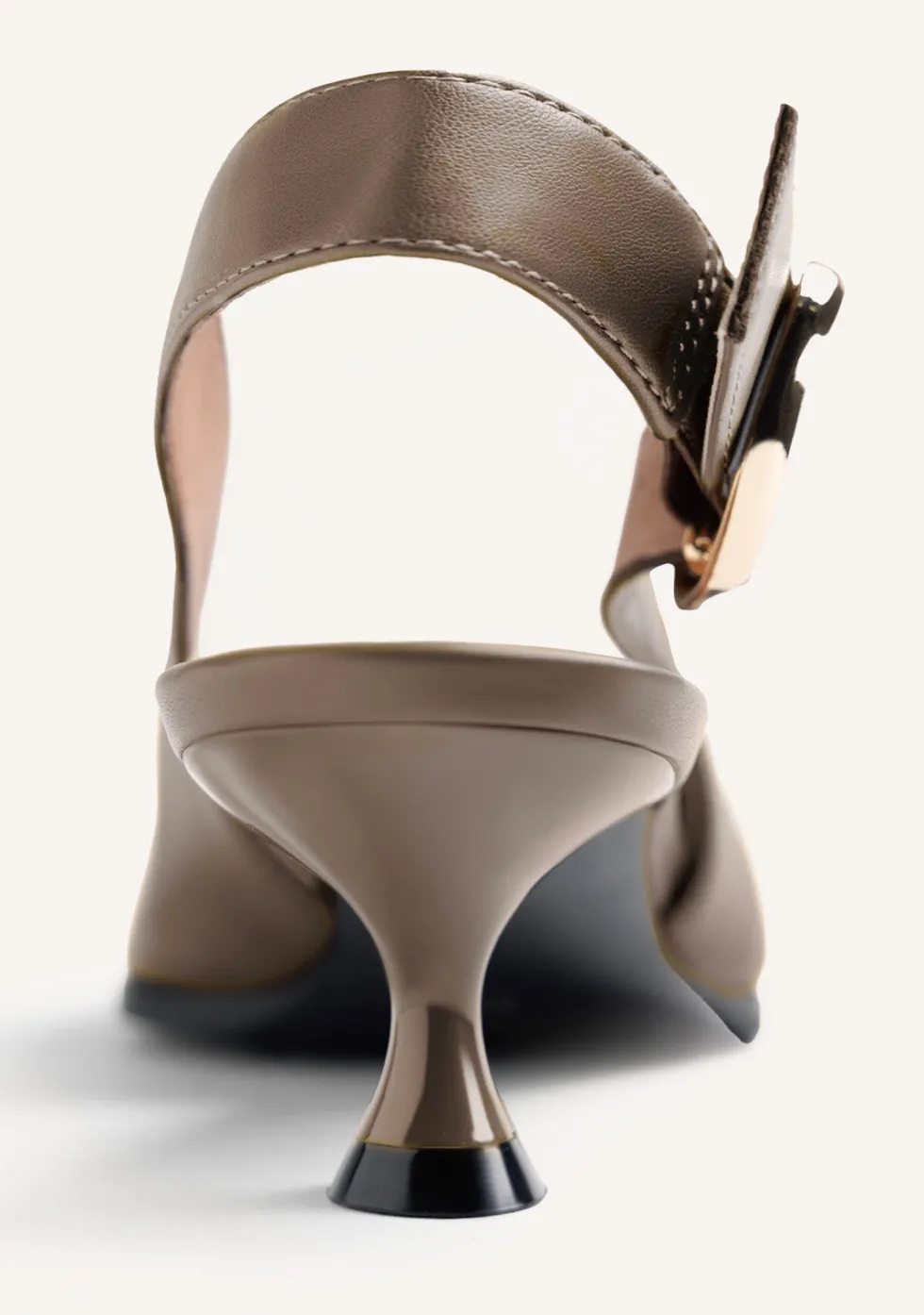ZAPATOS TACÓN DESTALONADOS TAUPE