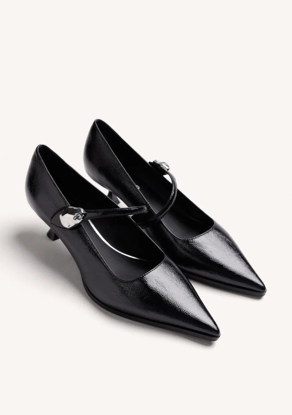 ZAPATOS TACÓN NEGRO JOYA