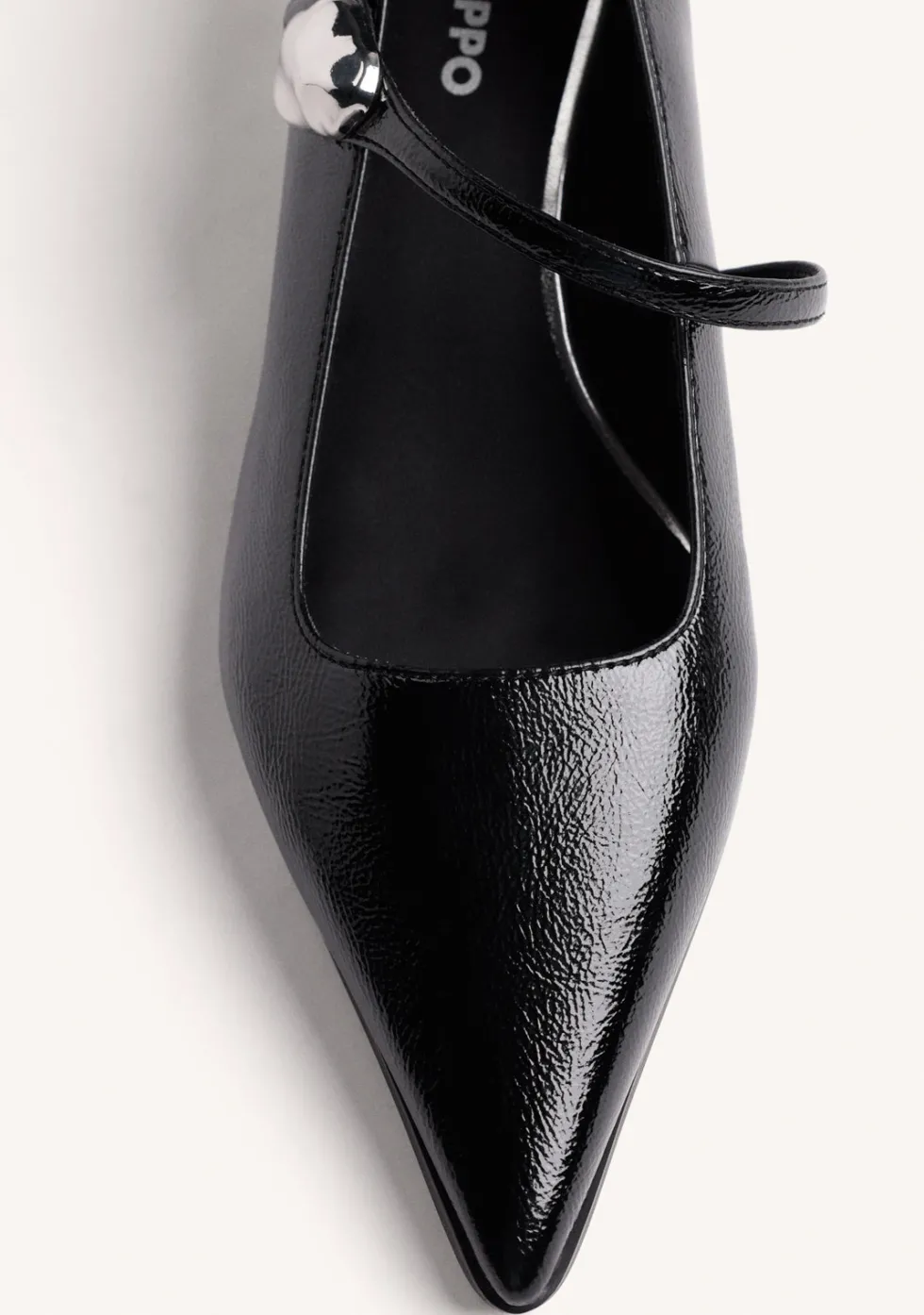 ZAPATOS TACÓN NEGRO JOYA