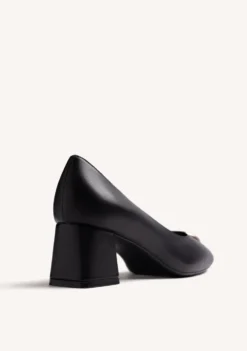 ZAPATOS TACÓN NEGRO PIEL JOYA