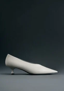 ZAPATOS TACÓN PIEL GRIS BY MELYSSA PINTO