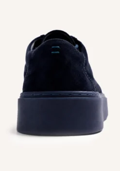 ZAPATOS WALLABEE AZUL PIEL