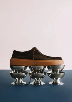 ZAPATOS WALLABEE MARRÓN PIEL