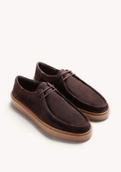 ZAPATOS WALLABEE MARRÓN PIEL